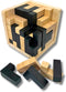Wooden Brain Teaser Puzzle Cube: Cool Office Gadgets for Desk, Block Puzzles & Cube Puzzle for Adults and Teens | Educational Toy | 54 L-Shaped Pi...