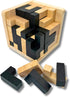 Wooden Brain Teaser Puzzle Cube: Cool Office Gadgets for Desk, Block Puzzles & Cube Puzzle for Adults and Teens | Educational Toy | 54 L-Shaped Pi...