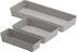 Spectrum Diversified Hexa Drawer Organizer Tray Modern Kitchen Cutlery, Utensil, Silverware Holder, Cabinet Storage, Set of 3, Stone Gray...