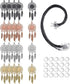 LANBEIDE 60Pieces Cabochons Jewelry Making Kits-20Pcs Dreamcatcher Bezel Pendant Trays with 20Pcs Glass Cabochons 14mm and 20Pcs Black Waxed Neckl...