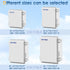 Waterproof Outdoor Project ABS Plastic Junction Box IP67 Weatherproof Dustproof Enclosure with Hinged Cover, Mounting Plate,Wall Brackets for Powe...