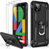 LUMARKE for Google Pixel 4 Case with Screen Protector,Pass 16ft. Drop Tested Military Grade Protective Phone Cover with Magnetic Ring Kickstand Co...