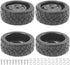 ShareGoo RC 1/10 Scale On Road Tires OD2.55 Rubber & Wheel Rims 12mm Hex Compatible with Traxxas 4 Tec 2.0 Tamiya TT01 XV01 Kyosho WR8 Sakura WLto...