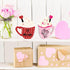 2 Pieces Valentines Day Wooden Coffee Sign Double Side Coffee Cup Table Sign Drinks Tabletop Decoration for Valentines Day Holidays Wed...