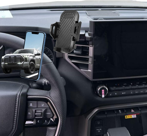 Toyota Tundra Phone Mount and Toyota Sequoia for 2024 Tundra Accessories Custom Fit for 2022 2023 2024 Tundra and 2023 2024 Sequoia Phone Holder C...