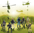 18 Pcs Special Forces Army Men Soldier Combat Movable Action Figures Army Guys Plastic Toy Soldiers Playsets Military Toy Men with Military Weapon...