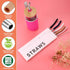 Tronco Set of 6 Stainless Steel Reusable Metal Straws with Silicone Flex Tips Elbows Cover, Metal Drinking Straws for Tronco Tumbler, 6 Steel Stra...