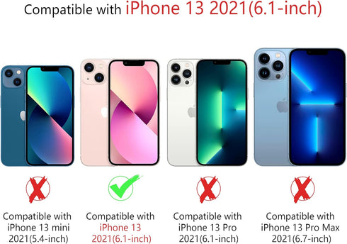 Compatible with iPhone 13 Case Cute, TPU Black Phone Case Compatible with iPhone 13, Shockproof Protective Case Compatible with iPhone 13 Phone Ca...