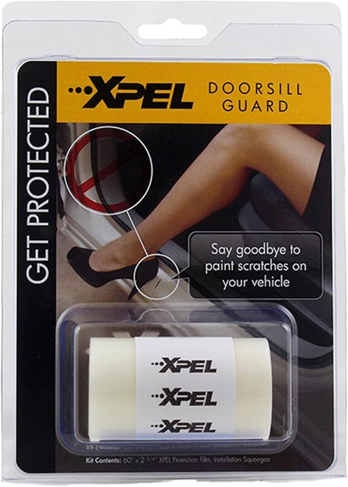 XPEL Clear Universal Door Sill Guard - 60" x 2.75" - Ultimate Protection for Car or Truck Door Sills against High Traffic and Damage, Easy to Inst...