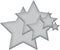 Spellbinders S4-092 Nestabilities Stars Five Etched/Wafer Thin Dies...