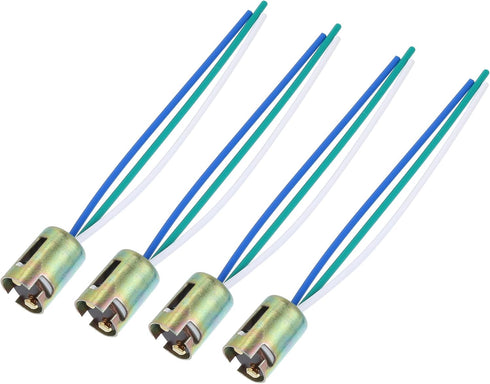 uxcell 4 Pcs 3 Wires 1157 Bulb Socket Brake Turn Signal Light Harness LED Lamp Adapter...