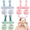 9 Pcs Skincare Headbands Snail Spa Headband and Wristband Set Alien Headband Pink Face Wash Wristbands Cute Makeup Headband Hair Band for Washing ...