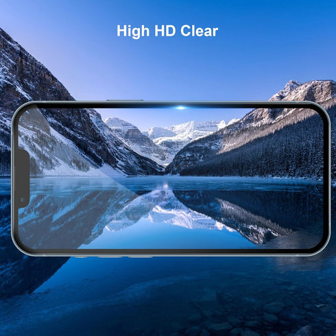 [2+2 Pack Privacy Screen Protector for iPhone 13 with Camera Lens Protector, 6.1 Inch Tempered Full Screen Glass Accessories, Anti-Spy, Bubble Fre...