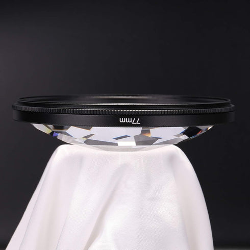 Andoer Kaleidoscope Glass Prism, 77mm Kaleidoscope Prism Camera Glass Filter Variable Number of Subjects SLR Photography Accessories (Kaleidoscope...