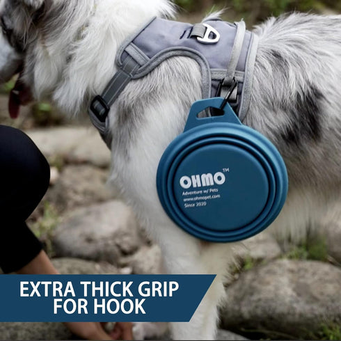 Collapsible Dog Bowl(2 Pack, Peacock&Light Blue 12oz/400ml) Premium Silicone Pet Water Bowls for Cats & Dogs, Portable Dog Travel Bowls Foldable f...