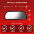 Blind Spot Convex Car Rear View Mirror: Rearview/Side Stick On Mirror Automotive Accessories | Narrow Blindspot Mirrors For Car By Utopicar (2 pac...