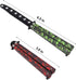 Practice Butterfly Knife Trainer, 2 Pack Steel Folding Comb, Unsharpened Blade, No offensive Bilsong for Beginners Training Outdoor Indoor Camping...