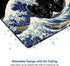 Mouse Pad, Japanese Sea Wave Design Mouse Pad, Washable Square Cloth Mousepad for Gaming Office Laptop, Non-Slip Rubber Computer Mouse Pads for Wi...