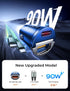 AINOPE USB C Car Charger, PD 45W, QC 45W, Fast Car Charger with 3.3ft Nylon Type C Cable, Mini Cigarette Lighter USB Charger for iPhone 15/15 Pro ...