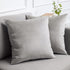 lalaLOOM Velvet Throw Pillow Covers, Set of 2, 18x18 Decorative Square Pillows Home Decor, Soft Accent Cases, Silky Machine Washable Pillowcases f...