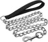 Beirui Premium 4 Foot Chain Heavy Duty Dog Leash - Soft Padded Handle Lead - Perfect Basic Leashes for Large & Medium Size Pets Walking,Traffic Tr...