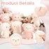 12 Pcs Cute Lamb Plush Bulk 4.7 Inch Mini Sheep Stuffed Animal Keychain Soft Adorable Stuffed Lamb Doll Back to School Gift for Birthday Baby Show...