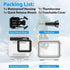 HONGDAK Waterproof Housing Case for GoPro Hero 7/6/5 Black(2018), 196ft/60m Waterproof Case Diving Protective Housing Shell with Touchable Cover f...