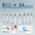 7AM2M Sonic Electric Toothbrush for Adults and Kids- High Power Rechargeable Toothbrushes with 8 Brush Heads,5 Adjustable Modes, Built-in 2-Minute...