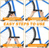 4 PCS Bike Rack Straps Reusable Bike Wheel Strap Adjustable Bike Straps for Rack Bike Straps with Durable Hook Bike Stabilizer Straps MTB Accessor...