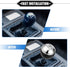 5 Speed Manual Gear Shift Knob Compatible for Mini R50 R53 2000-2006 for Mini Cabrio R52 2002-2008, Durable Plastic Black Silver Tone...