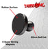 DiabloM6 Magnetic Cell Phone Mount Compatible with iPhone and Android Smartphones - 20mm Attachment Ball - Metal Plate attaches to Device......