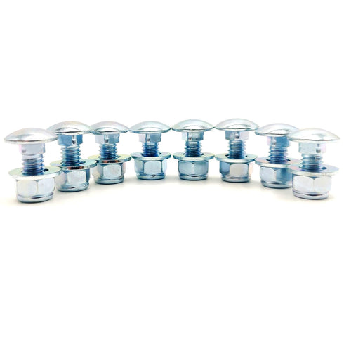 8-Pack 710-0451 Skid Shoe Carriage Bolts Nuts & Washers Replaces MTD Cub Cadet Yardman 784-5580 736-0242 712-0406 Snow Blowers Parts...