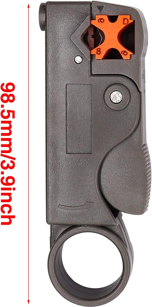 Taiss Coax Cable Crimper Tool Kit with 20 PCS F Style RG59 RG6 Compression connectors,Coaxial Cable Stripper,Coaxial Cable Compression Tool Kit,co...