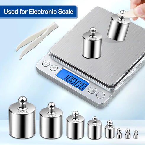 UCEC Calibration Weights for Digital Scale, 10mg - 100g Gram Weights Kit, Precision Stainless Steel Balance Scale Calibration Weight Set with Twee...