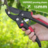 Pruning shears, work 3 times easier, MUSTKING garden clippers (Adjustable- Upgraded- Reddish black)...