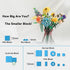 QLT Mini Bricks Flower Bouquet Building Sets, Artificial Flowers, DIY Unique Decoration Home, 680 Pieces Botanical Collection for Ages 8-12 yrs Ol...