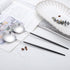 Salad Servers,Spoon and Fork Set 11.41 inch,18/10 Stainless Steel Salad Serving Titanium Plating (black silver)...