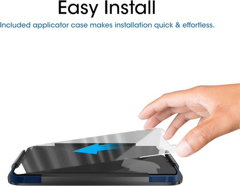 amFilm Glass Screen Protector Compatible for iPhone 12 Pro Max 6.7" Display, 2020, with Easy Installation Tray, Tempered Glass, 3 Pack......