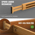 ANTOWIN Bamboo Drawer Dividers Organizers, Drawer Separators Splitter,17-22 inches Long Adjustable Spring-loaded Organizer for Large Utensil, Clot...
