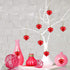 Frienda 24 Pcs Valentine Heart Shaped Ornament Heart Ornaments Christmas Tree Baubles Hanging Decoration for Valentine Wedding Anniversary Mother'...