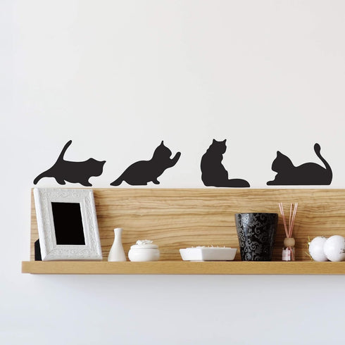 A Room with Cats Wall Decals-Cute Animal Stickers for Kids Room Bedroom Nursery Playroom Decor...
