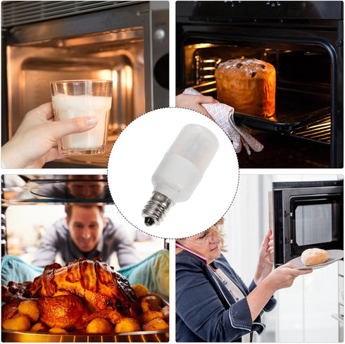 Veemoon 2pcs E12 Refrigerator Light Bulb Dryer Led Light Bulb Water Dispenser Light Bulb Small Appliance Bulbs Cherry Pitter Freezer Light Bulb Re...