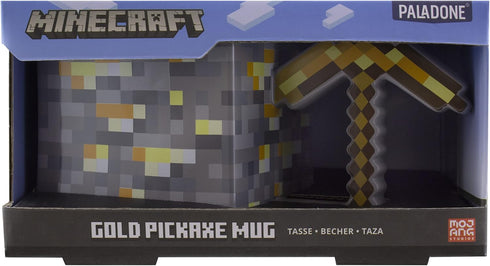 Paladone PP8776MCF Gold Pickaxe Coffee Mug | Officially Licensed Gaming Merchandise, Multicolored...