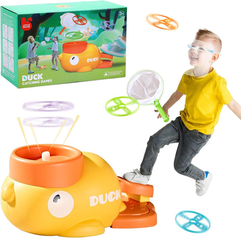 COUOMOXA Outdoor Toys Games for Kids: Stomp Launcher Flying Spinner Disc Chasing Activities - Family Backyard Games Outside toys for kids ages 3-5...