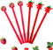 30 Pcs Cute Strawberry Gel Ink Pens Fun Kawaii Pens Fruit Writing Pens 0.5 mm Black Ink Cool Pens Novelty Fun Pens for Kids School Office Home Sup...