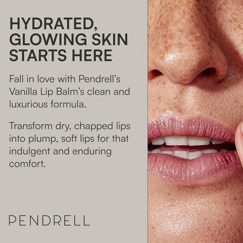 Vanilla Lip Balm - Soothing and Hydrating Lip Balm for Men and Women - Infused with Hyaluronic Acid, Shea Butter and Vitamin E - 30g...