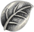 Bezelry 12 Pieces Leaf Metal Shank Buttons 18mm X 13mm (Antique Silver)...