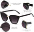 SOJOS Cat Eye Designer Sunglasses Fashion UV400 Protection Glasses SJ2052...