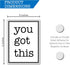 Inspirational You Got This Magnet, Positive Affirmation Stickers, Motivational Wall Decor, Magnetic Fridge Affirmation Sign, You Got This Sign 1 P...