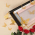 24 Sheets Flower Wrapping Paper - Waterproof Floral Bouquet Wrapping Paper, Florist Supplies with 3D Gold Butterfly Decor for Wedding DIY Craft Bi...